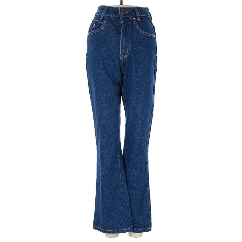 Attico High Waist Flared Indigo Jeans (0)